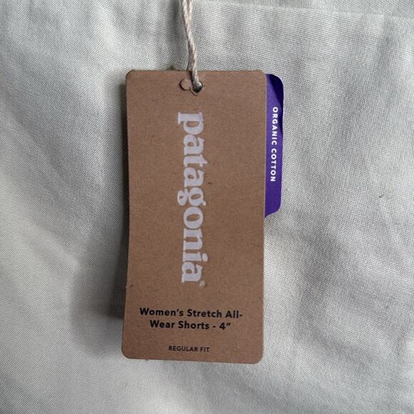 Patagonia Stretch All-Wear Shorts - 4" in khaki Tan New with Tag W1725 Sz 12 - Picture 8 of 10